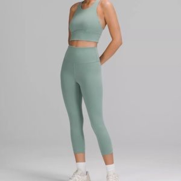 LuLulemon  Wunder Train HR Leggings 25” in Misty Glade size 10 - Picture 2 of 7